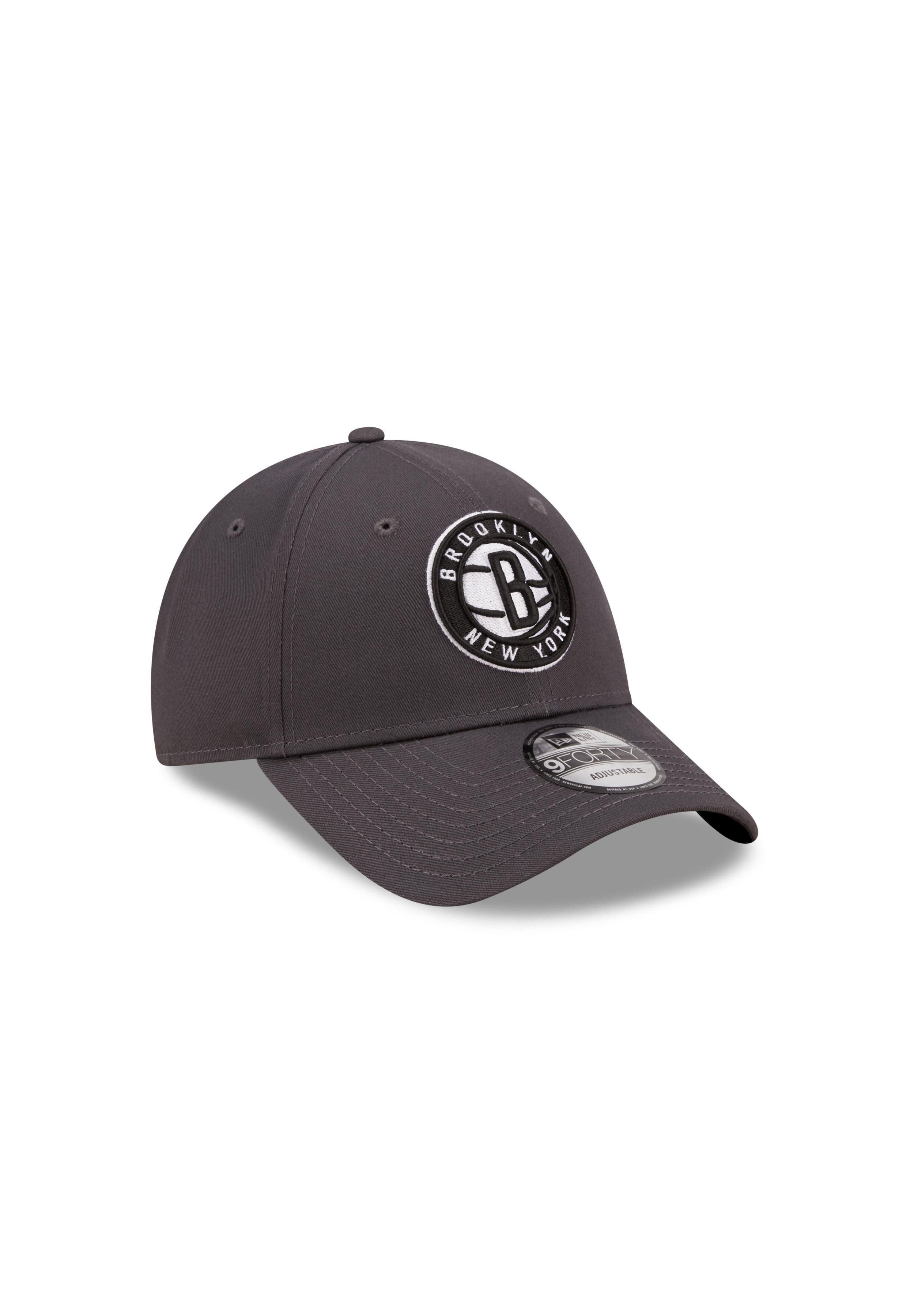 New Era Baseball Cap Brooklyn Nets NBA Essential Graphite 9Forty Adjustable Cap New Era (1-St)