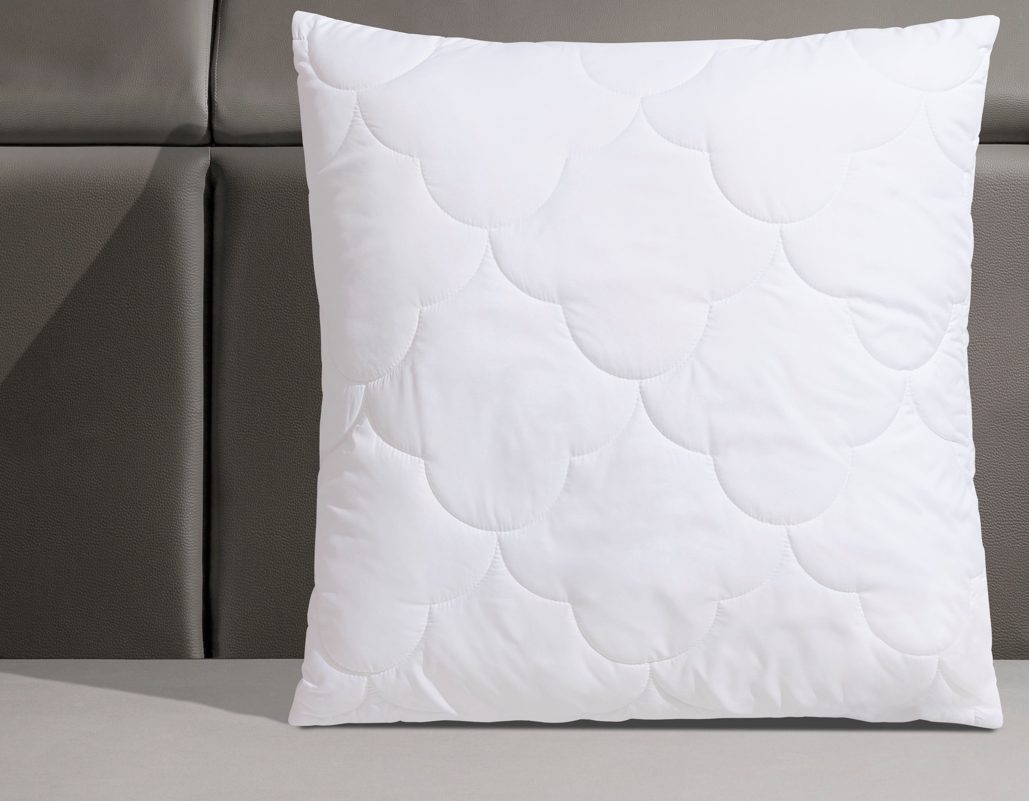 OTTO home Microfaserkissen Mondschein, Kopfkissen 1-tlg. oder 2-tlg. 40x80 oder 80x80 cm, Füllung: Faserbällchen, Bezug: Polyester oder antibakteriellen Microfaser, Kissen, allergiker geeignet (für Hausstauballergiker)