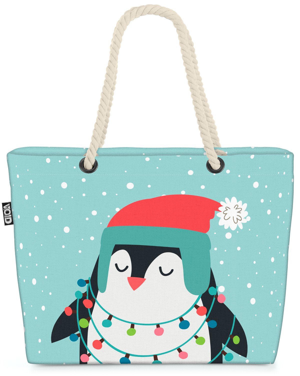 VOID Strandtasche (1-tlg), Tiere Weihnachten Freunde Weihnachten Merry Christmas Tiere Kinder