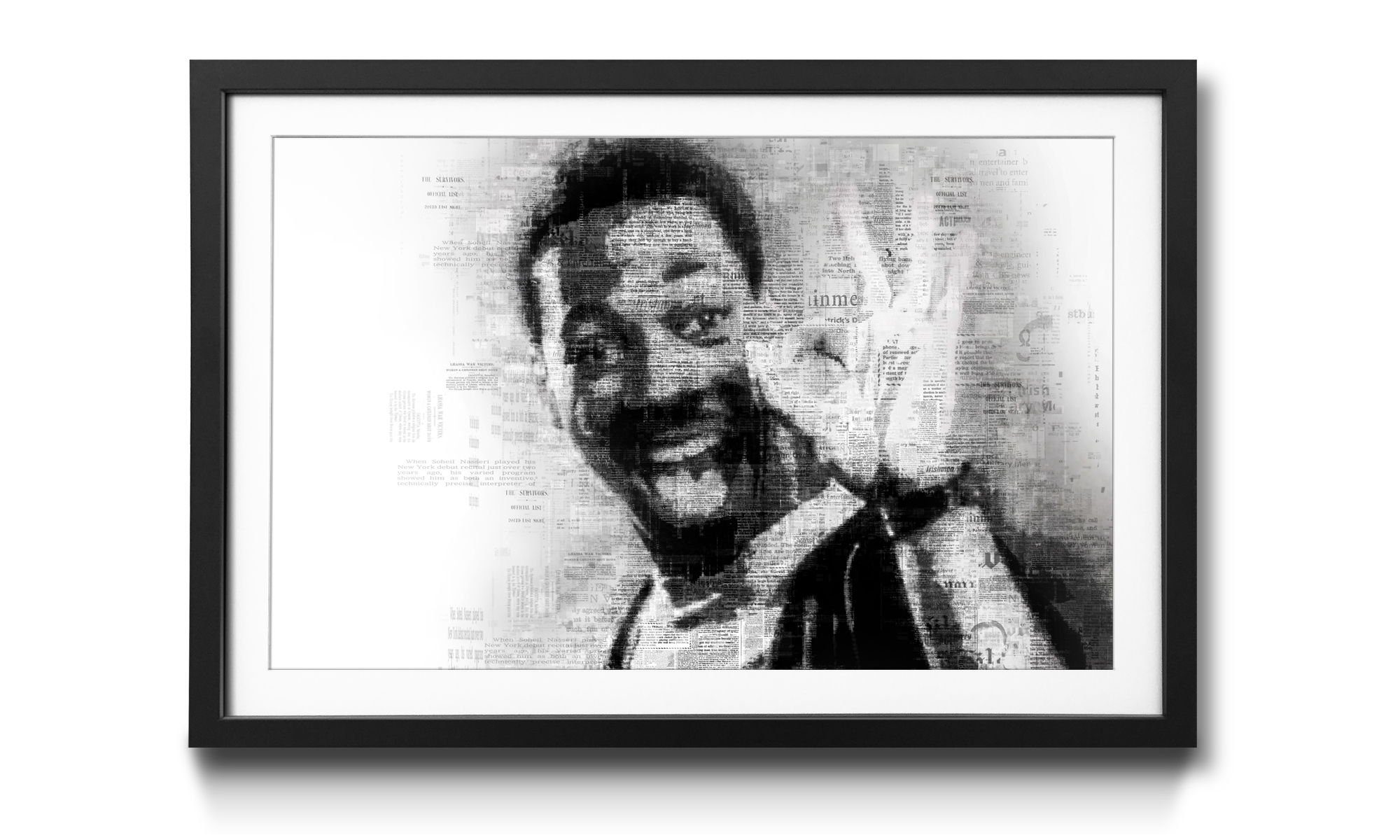 WandbilderXXL Bild mit Rahmen Eddy, Schauspieler, Wandbild, in 4 Größen erhältlich