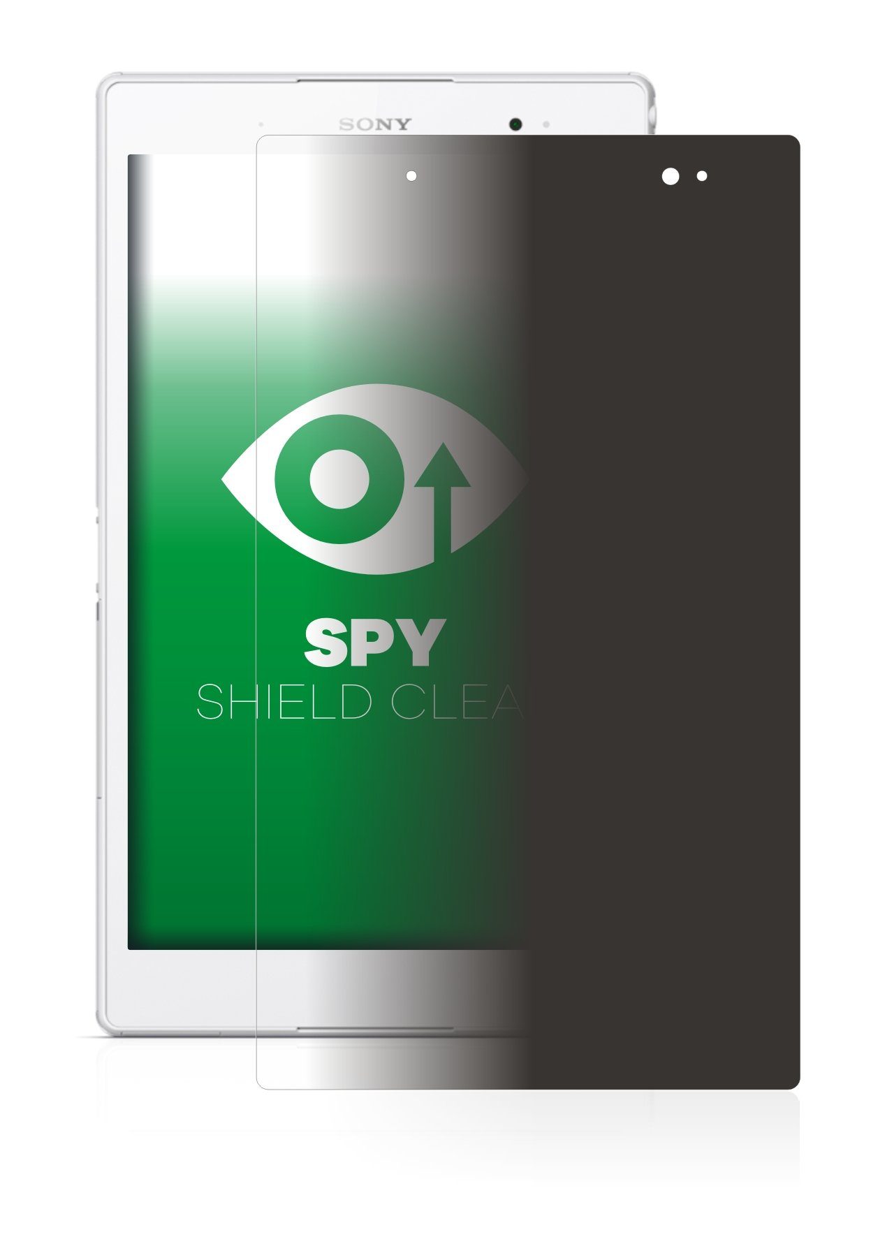 upscreen Blickschutzfolie für Sony Xperia Z3 Tablet Compact SGP621,  Displayschutzfolie, Blaulichtfilter Privacy Folie Schutzfolie Sichtschutz  klar Anti-Spy