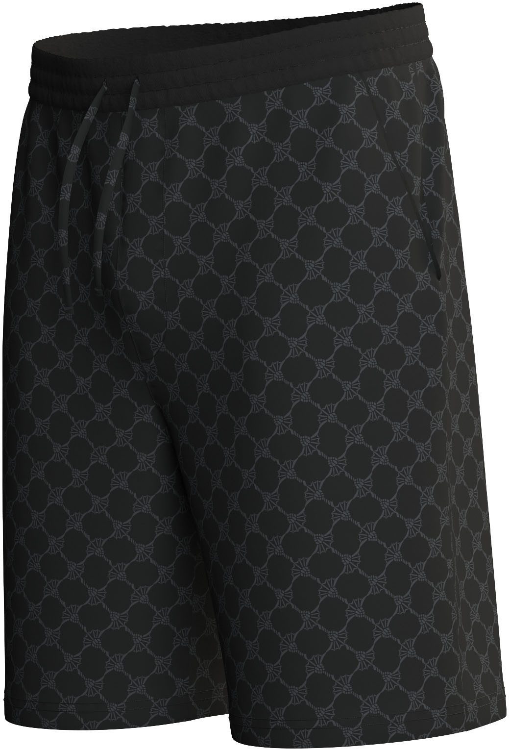 JOOP! Shorts Leisure mit Cornflower-Alloverprint, elastischer Bund