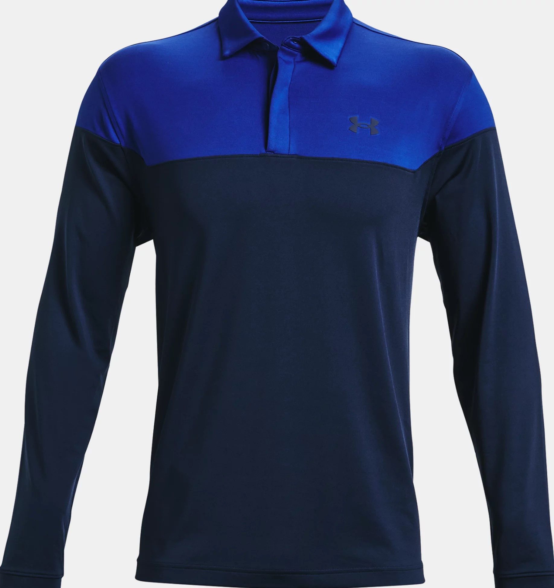 Under Armour® Poloshirt Under Armour Golf Polo Playoff Novelty Langarm Blau Herren