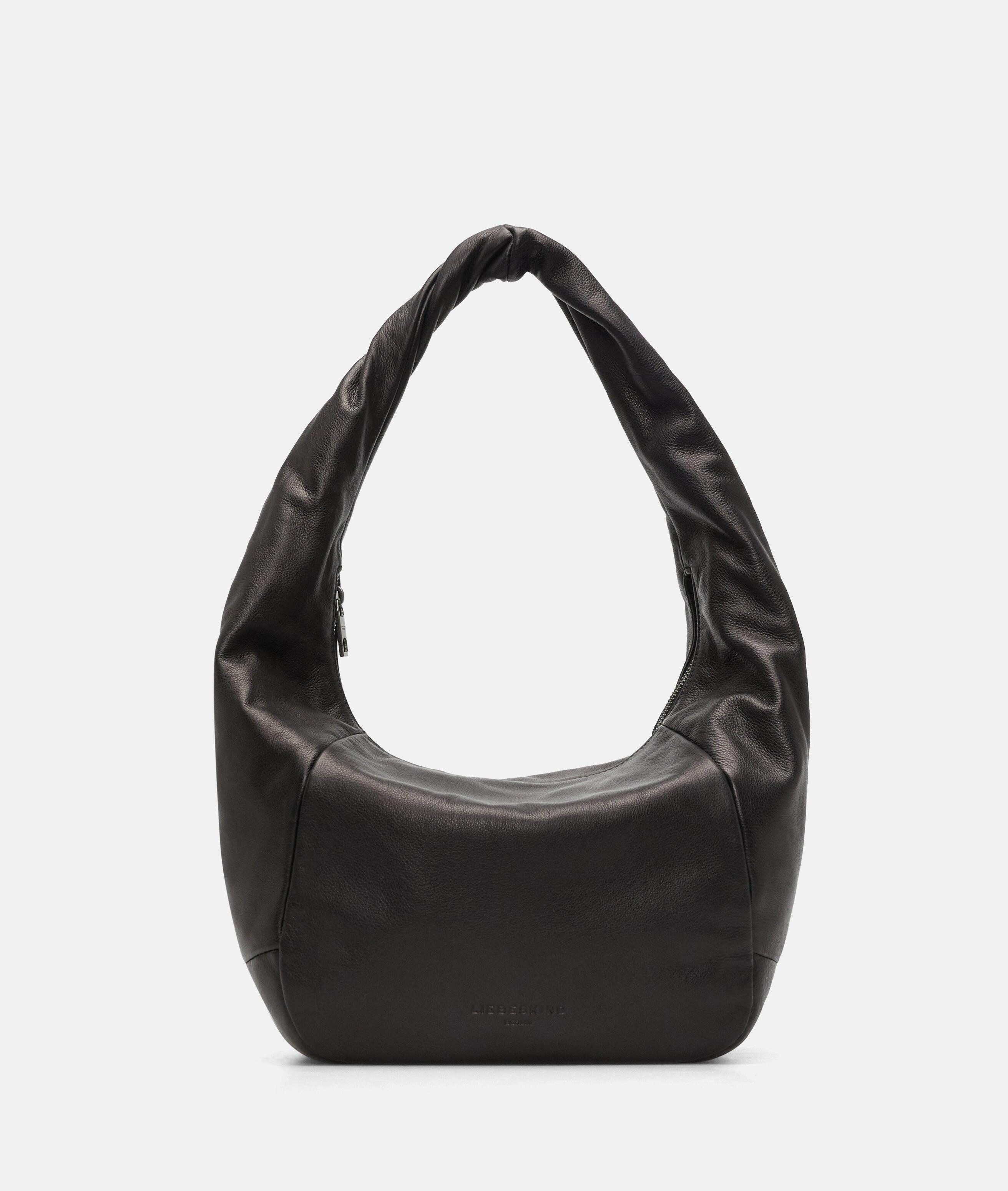 Liebeskind Berlin Schultertasche Farrah II Hobo M, Geräumige Schultertasche aus weichem Yakleder