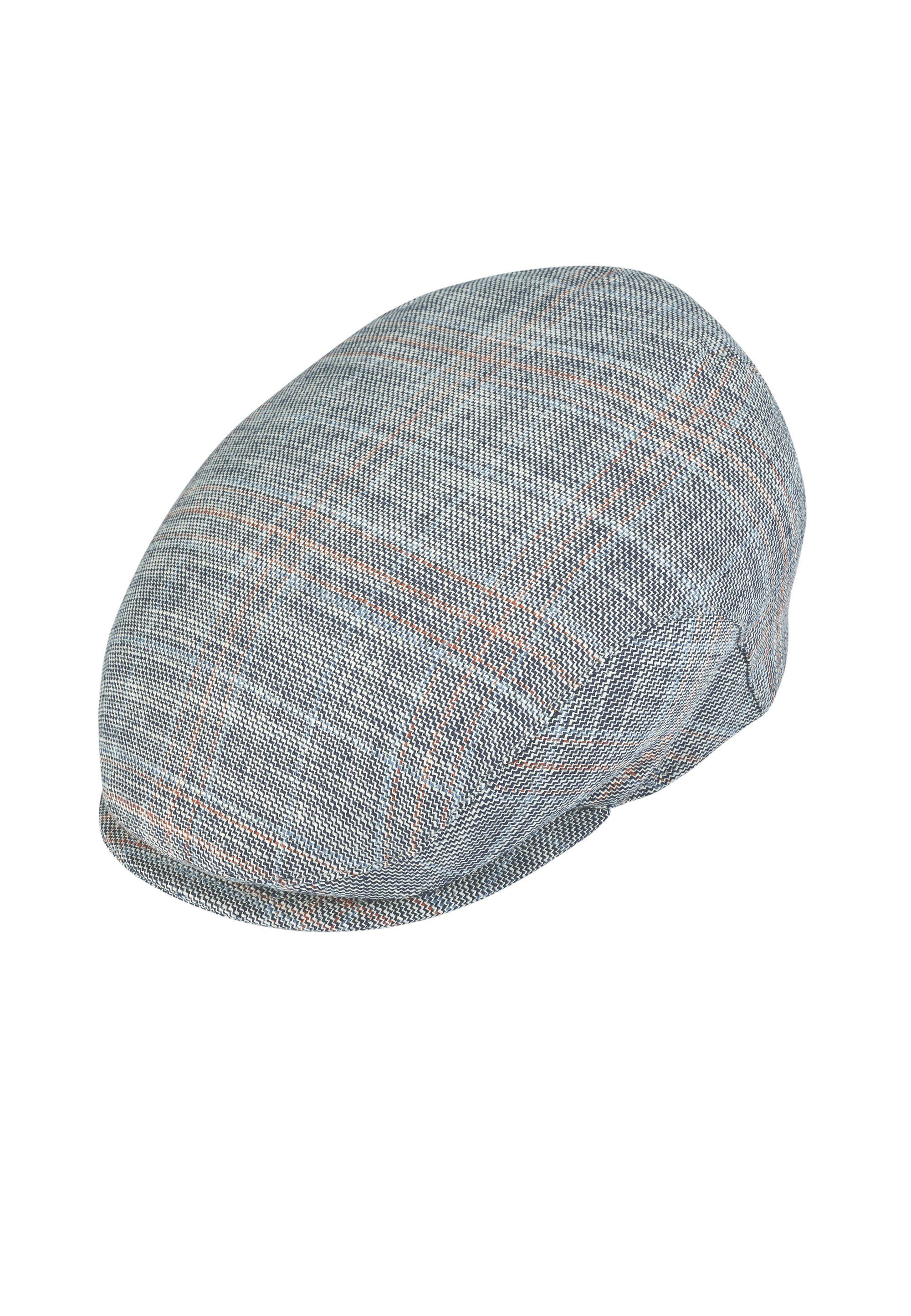 Chaplino Flat Cap in angesagtem Look blau-grau