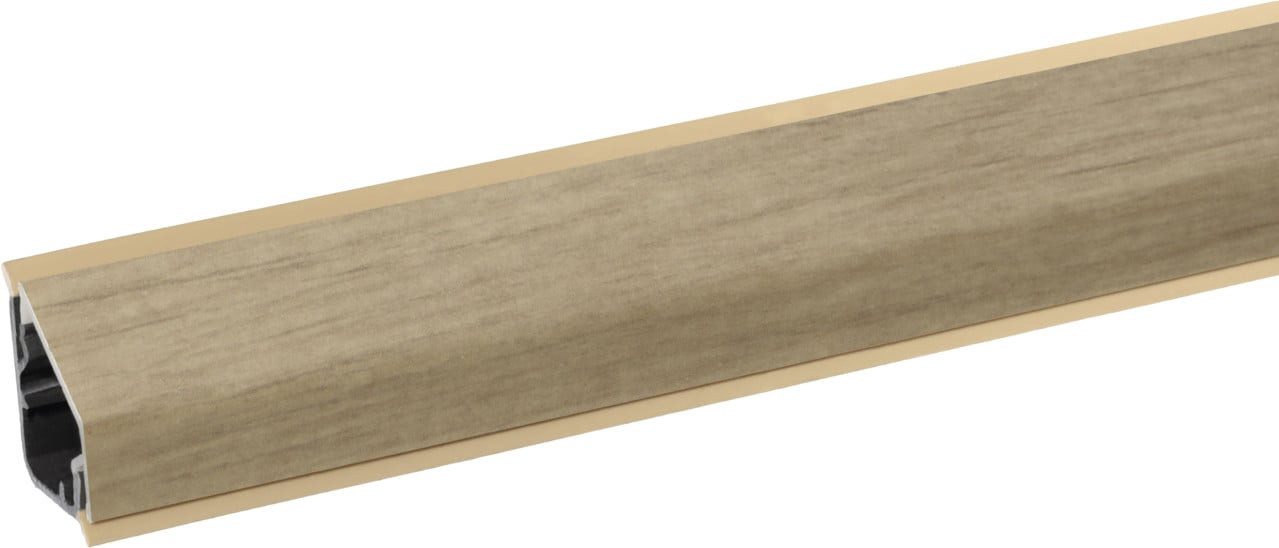 Kaindl Flooring Abschlussleiste Kaindl Wandanschlusssystem 63,5 cm 24 x 16 mm, Kunststoff