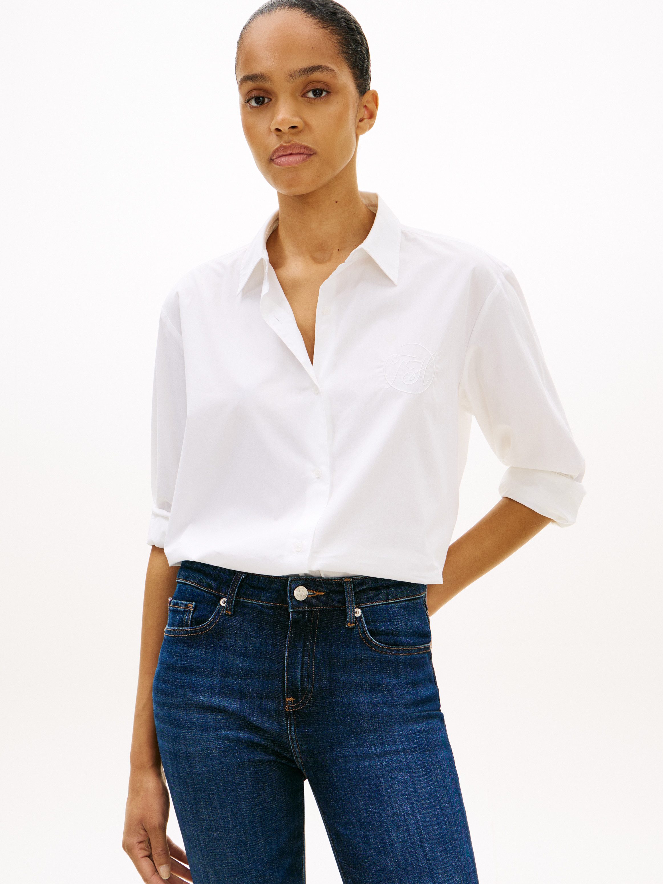 Tommy Hilfiger Hemdbluse COTTON EASY SHIRT