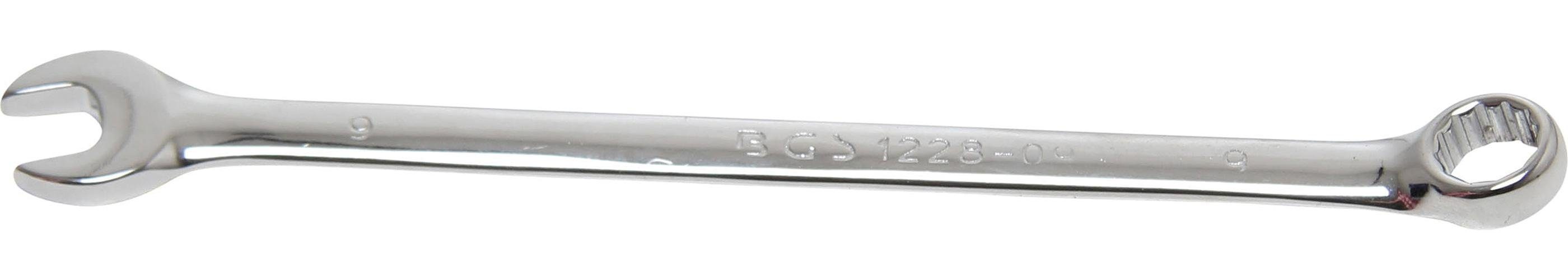 BGS technic Maulschlüssel Maul-Ringschlüssel, extra lang, SW 9 mm