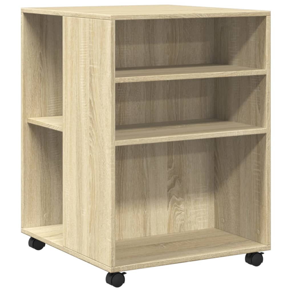 vidaXL Aktenschrank Beistelltisch mit Rollen Sonoma-Eiche günstig online kaufen