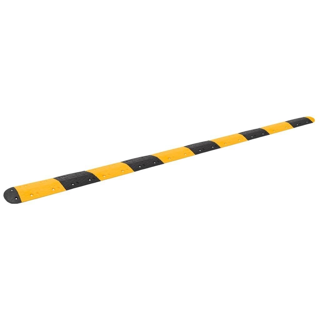 vidaXL Verkehrsschild Bodenschwelle Gelb & Schwarz 517x32,5x4 cm Gummi, (1 St)