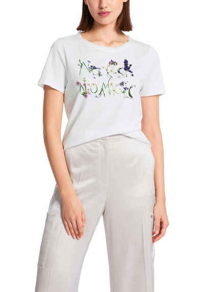 Marc Cain T-Shirt "Collection Swan Opera" Premium Damenmode mit bunter Stickerei