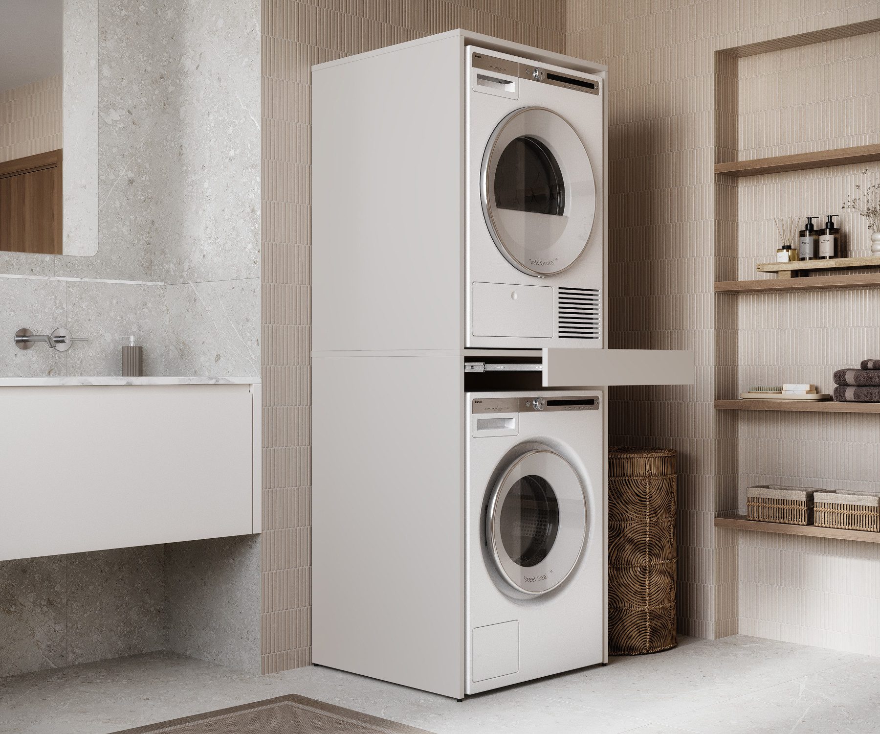 Platan Room Waschmaschinenumbauschrank Waschmaschinenschrank für Waschmasch günstig online kaufen