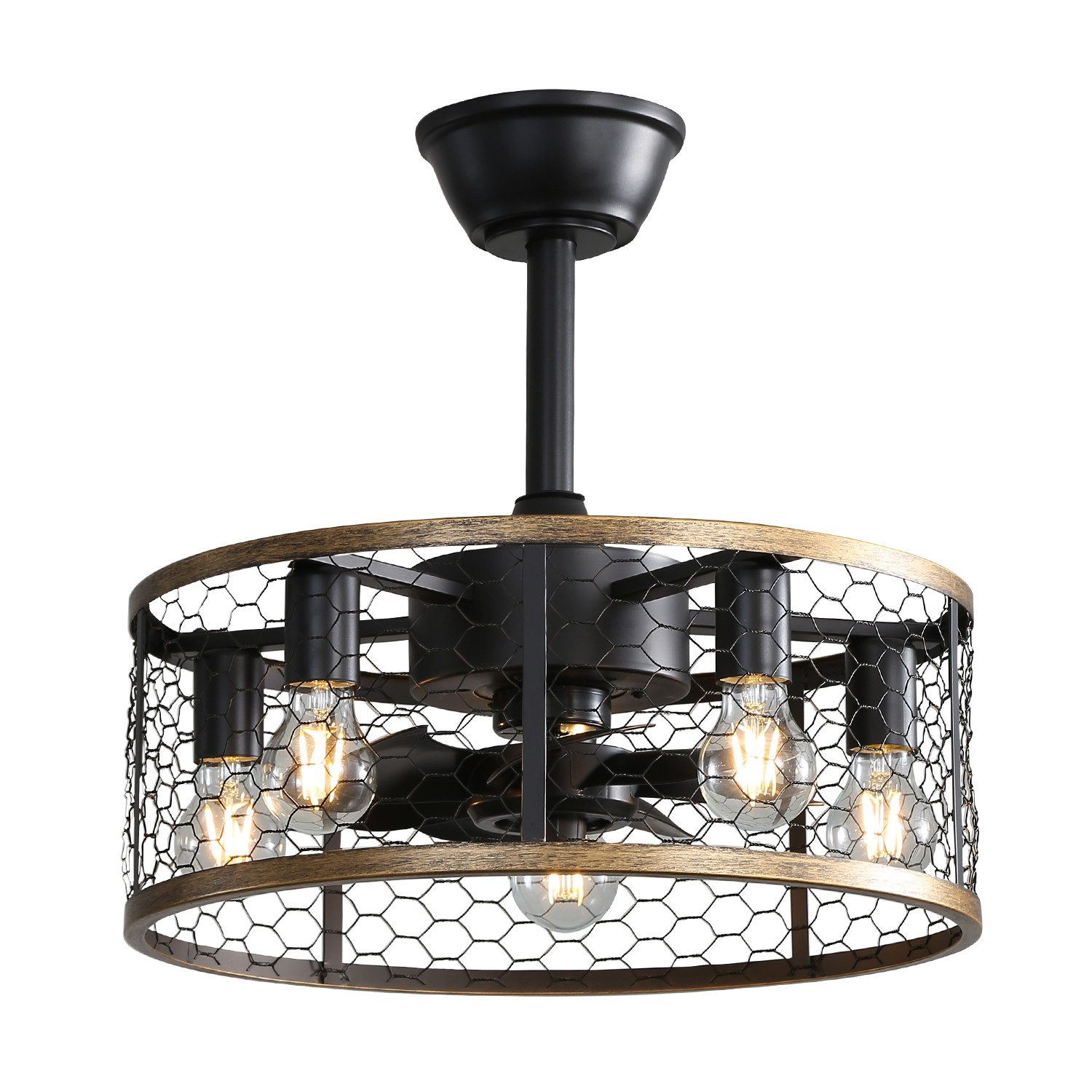 Fanttik Deckenleuchten Deckenleuchte mit Ventilator, Deckenventilator günstig online kaufen