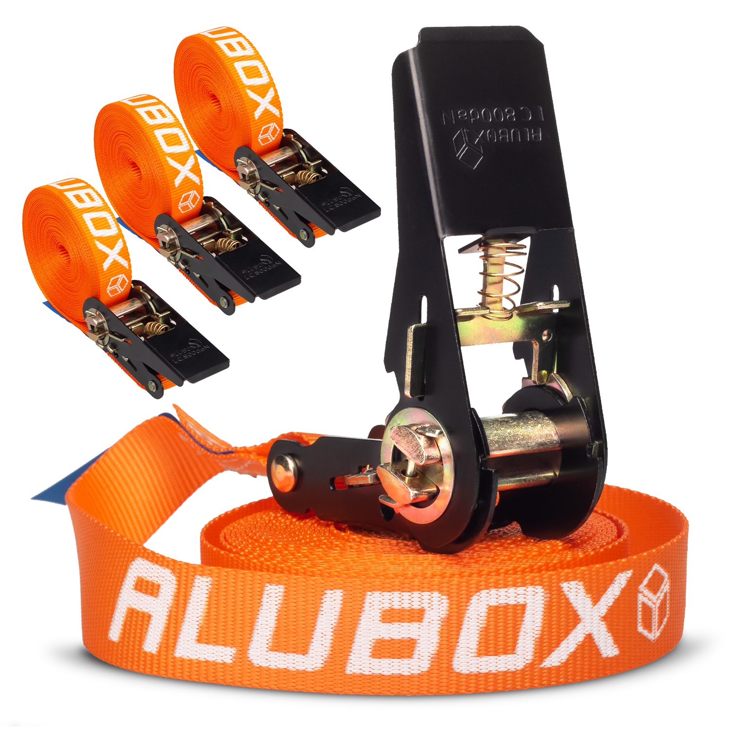 ALUBOX Spanngurt 25mm breit (4-St) Tüv geprüft