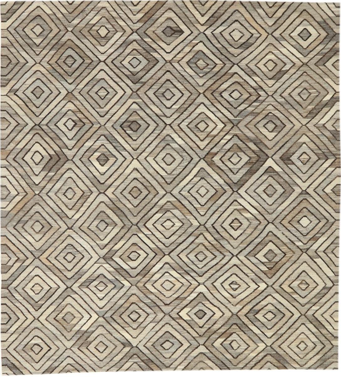 Orientteppich Kelim Höhe: Handgewebter Design Orientteppich, rechteckig, Moderner Nain 3 mm 268x290 Berber Trading