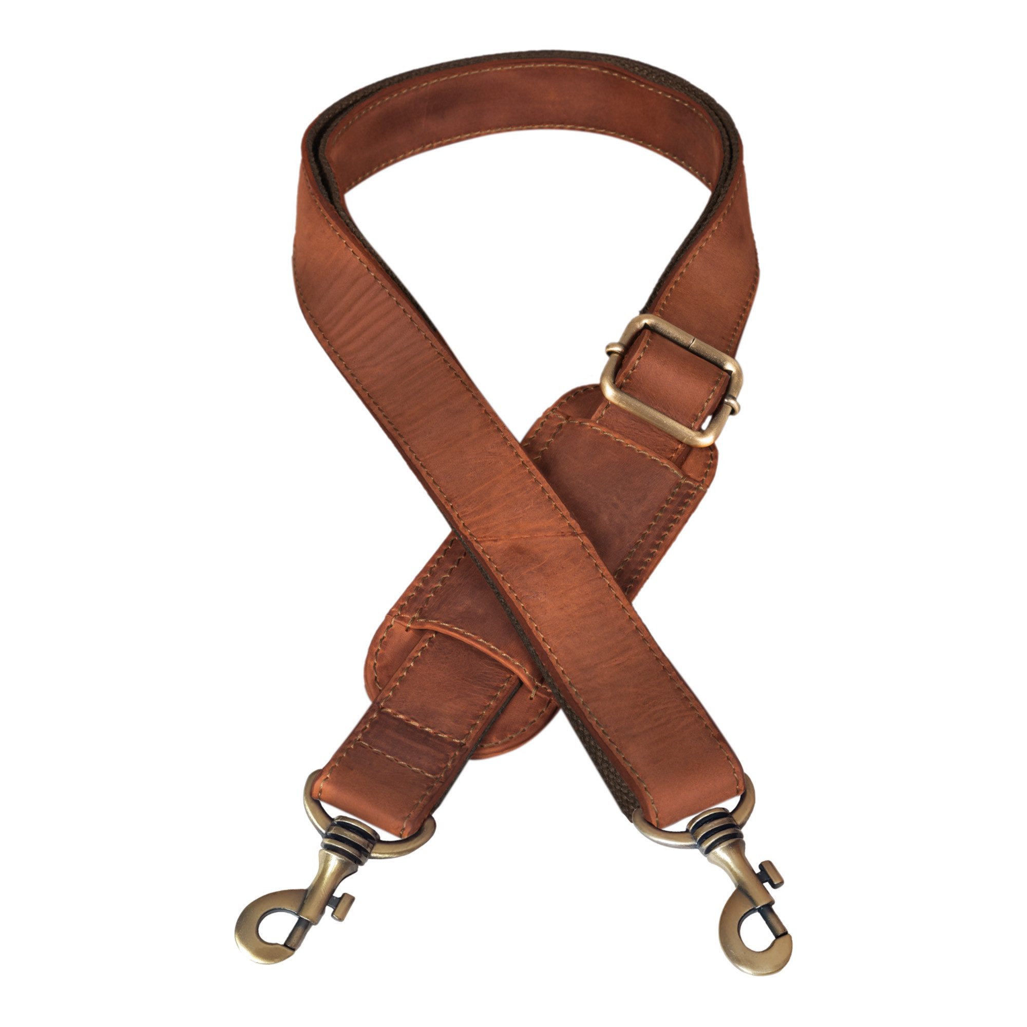 STILORD Schulterriemen "Elli" Wechselgurt Leder mit Schulterpolster