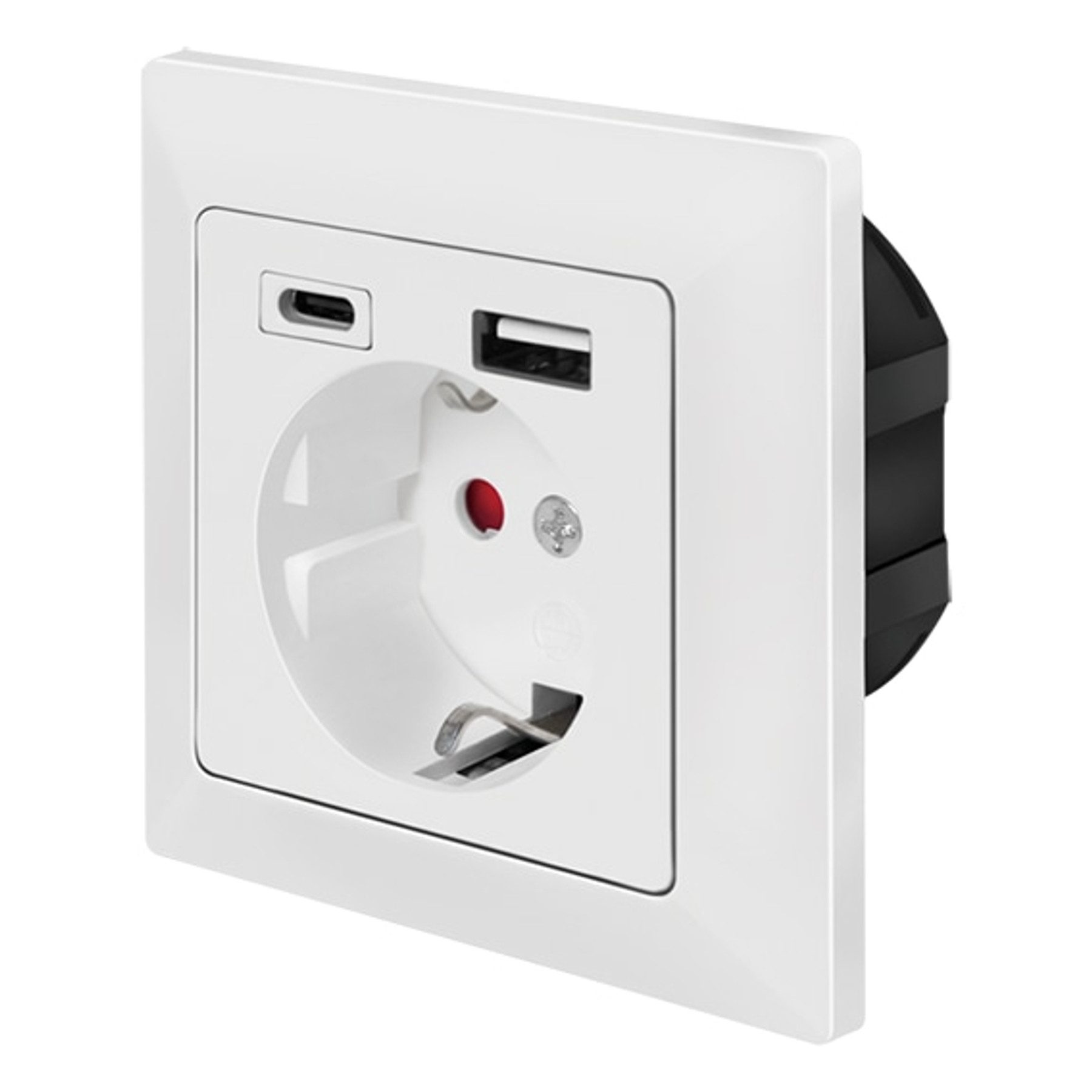 Schalter LOGILINK Unterputz-Steckdose PA0262 USB-A USB-C