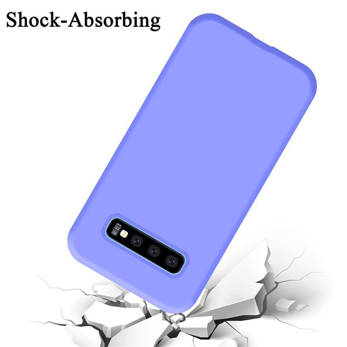 Cadorabo Handyhülle für Samsung Galaxy S10 PLUS Hülle Samsung Galaxy S10 PLUS, Flexible Hülle TPU Silikon Schutzhülle Back Cover Case
