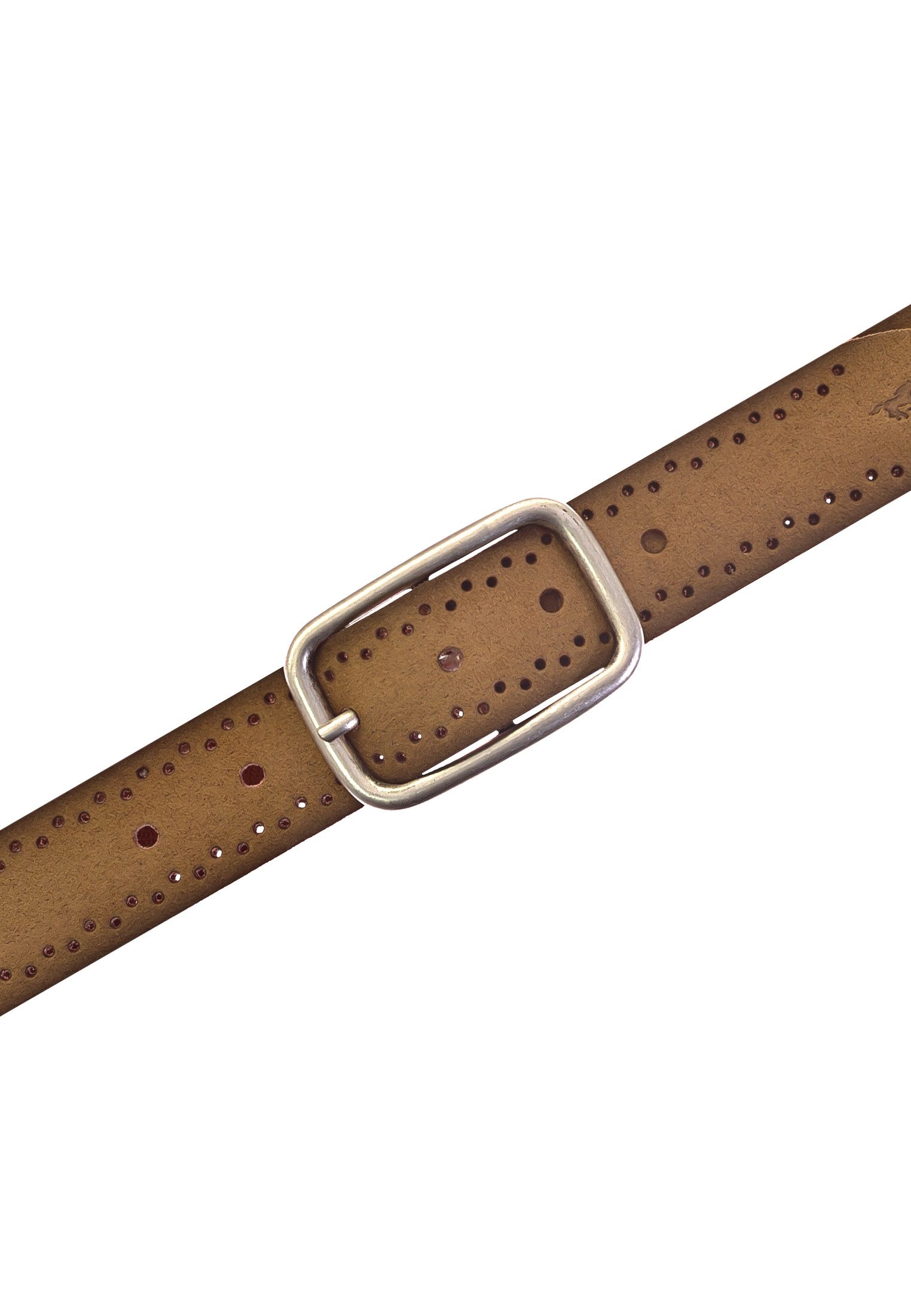 MUSTANG Ledergürtel Robustes, genarbtes Rindsleder mit Lochstanzung, 3,5 cm günstig online kaufen