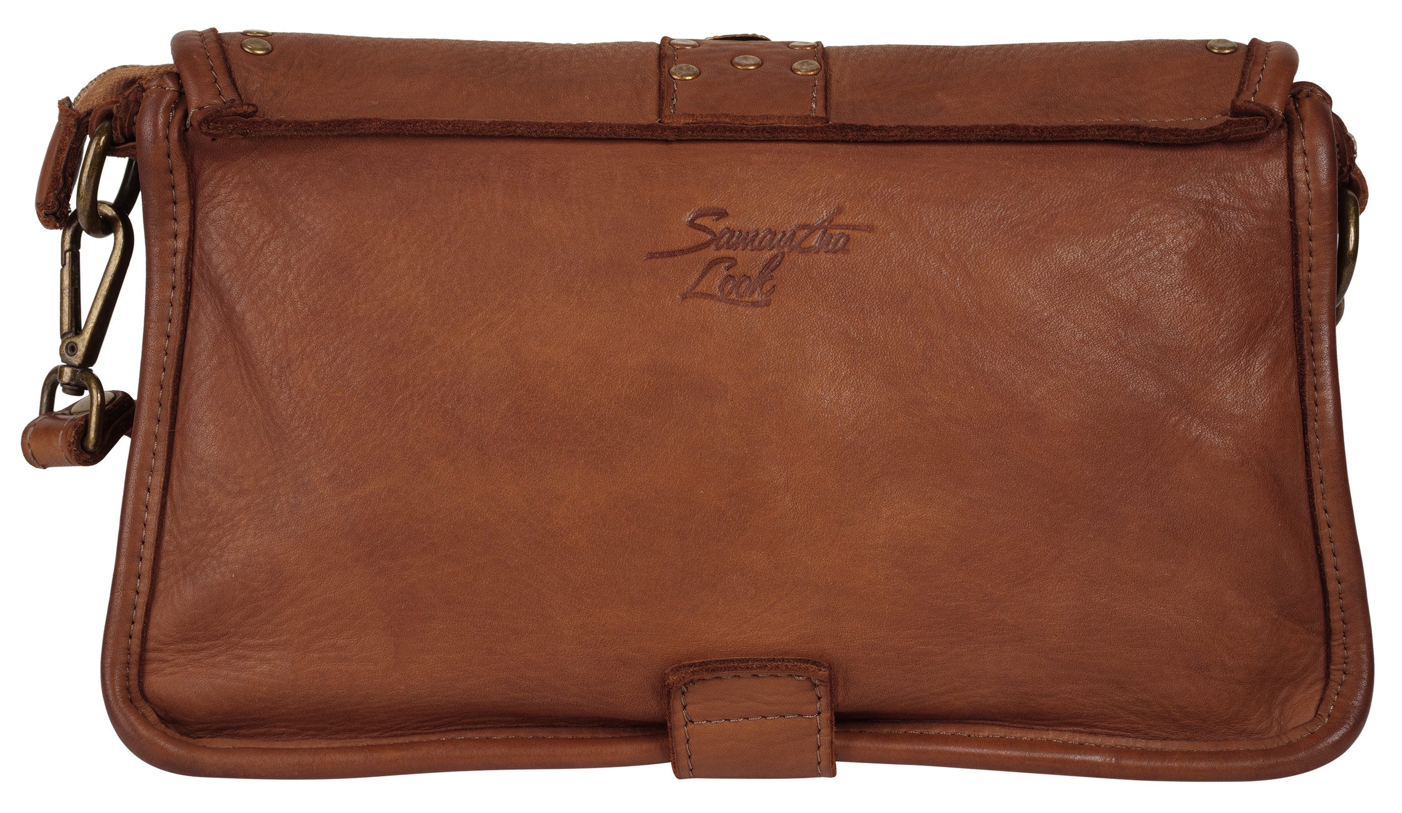 Samantha Look Henkeltasche, echt Leder, Made in Italy