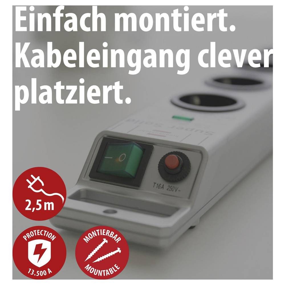 Brennenstuhl Super-Solid 1153340318 Steckdosenleiste, Abzweigdosen
