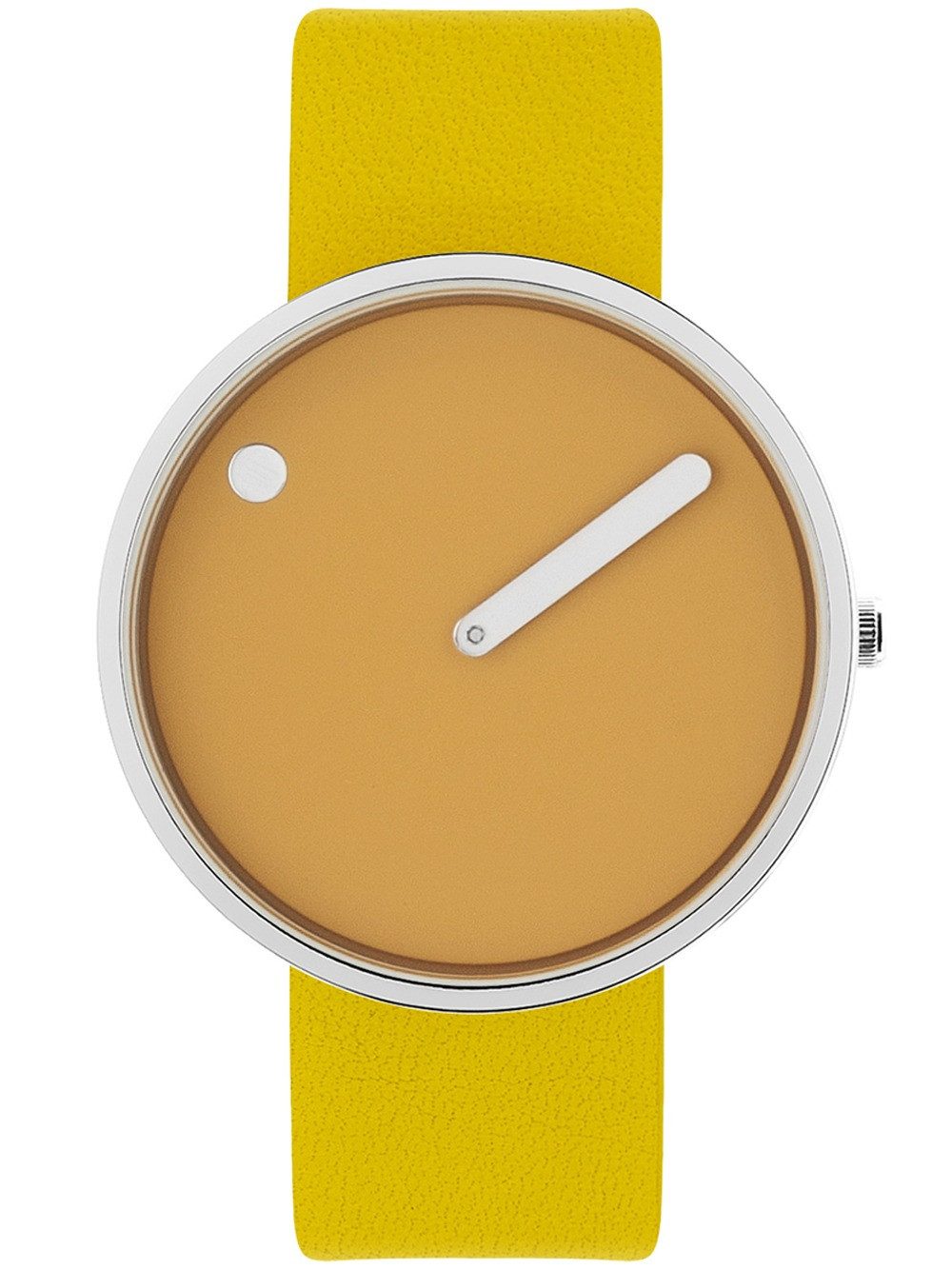 PICTO Quarzuhr Picto 43354-6120S Mustard Yellow Unisex 40mm 5ATM Picto 43354-6120S Mustard Yellow Unisex 40mm 5ATM