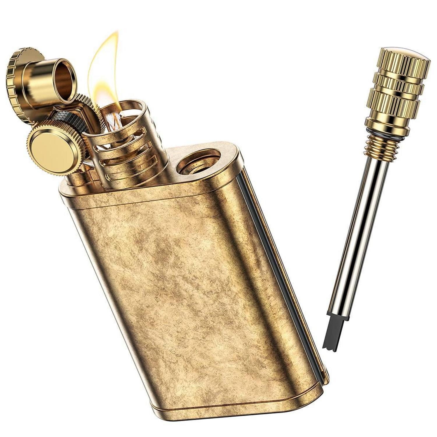 LuxusKollektion Feuerzeuge Benzinfeuerzeug Vintage Messing Retro