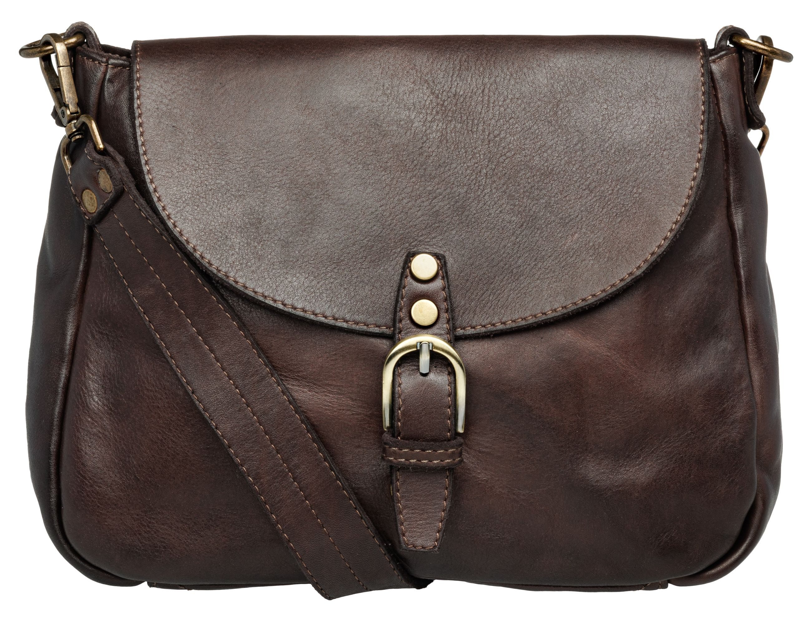 Caspar Umhängetasche Klassisch Vintage Leder Messenger günstig online kaufen