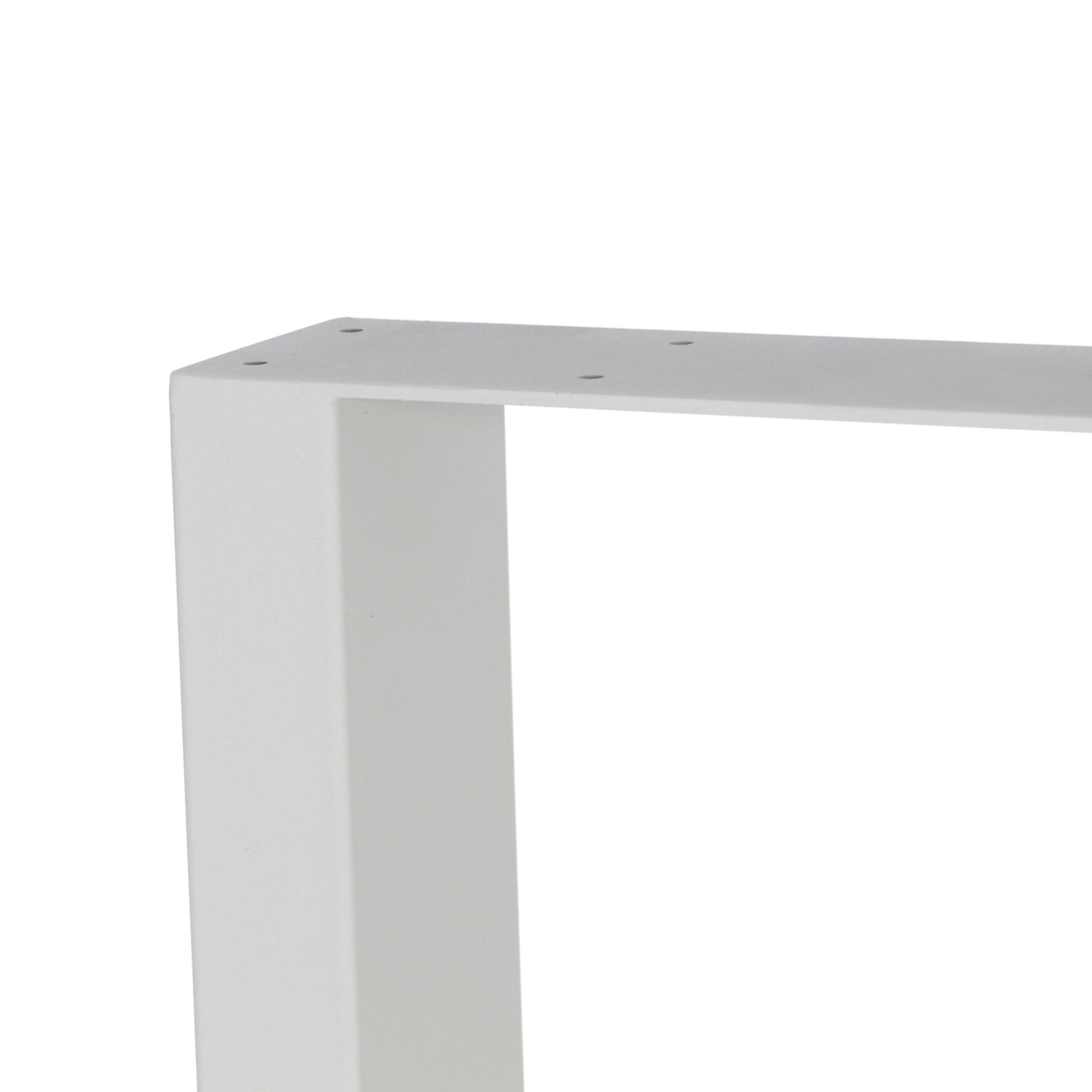 Zelsius Tischbein Tischkufen 2er Set (B) 90 x (H) 72 cm, Metall Tischbeine, hellgrau