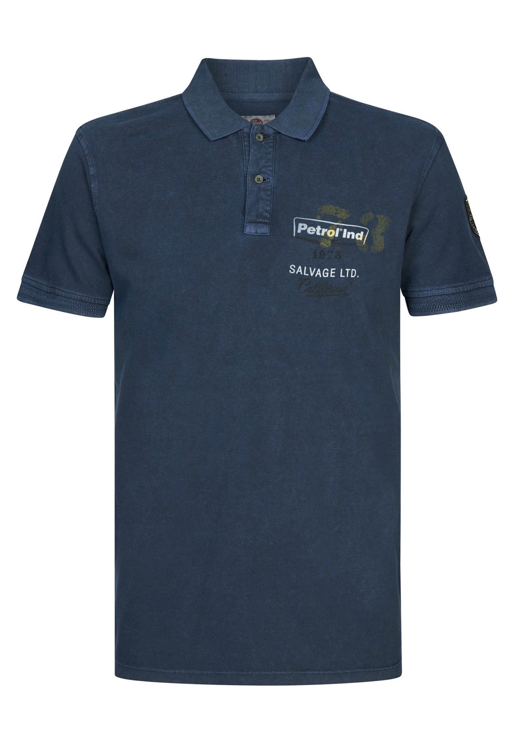 Petrol Industries Poloshirt Poloshirt Polo Kurzarmshirt dunkelblau