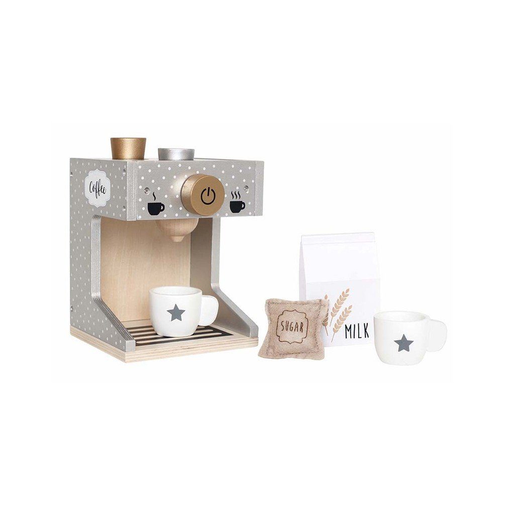 JaBaDaBaDo Spielküche Kinder Kaffeemaschine aus Holz 2J+ Holz