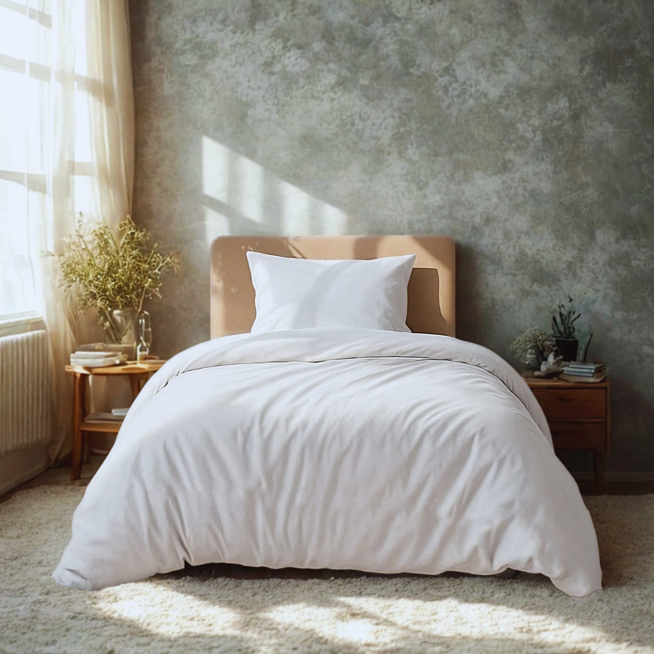 Komfortec Постельное белье Premium, 135 x 200 bis 220 x 240 cm, 6 verschiedene Größen zur Auswahl, gebürstet 100% Mikrofaser, 2 teilig, Superweiches Постельное белье-Set, Knitterfrei, Atmungsaktiv