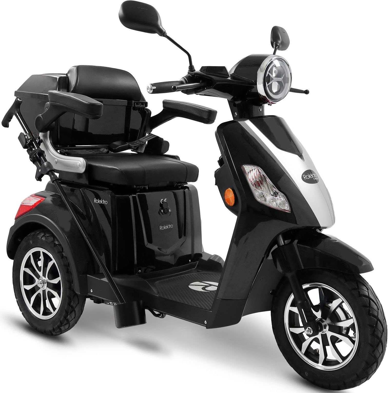 Rolektro Elektromobil Rolektro E-Trike 25 V.3, Lithium Akku, 1000 W, 25 km/h,  (mit Topcase)