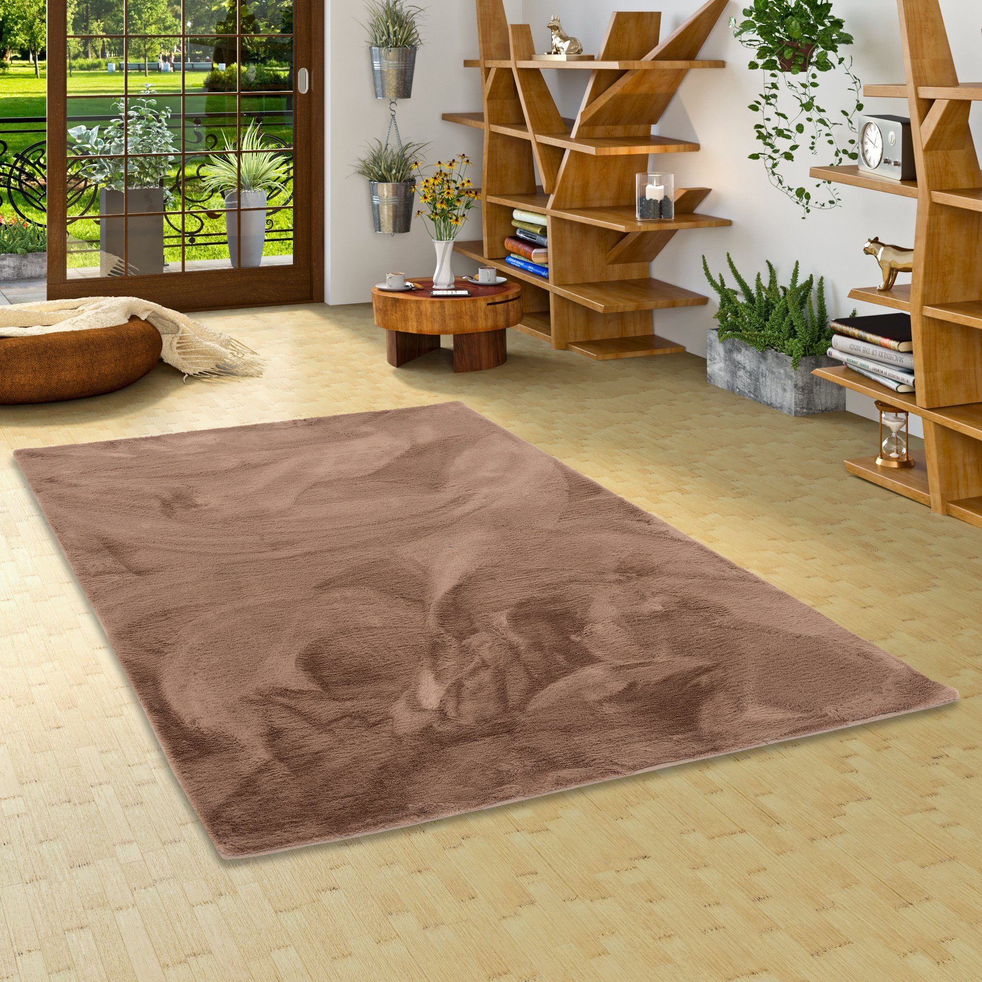 Pergamon Fellteppich Fellteppich Luxus Super Soft Plush, Rechteckig, Höhe: 25 mm