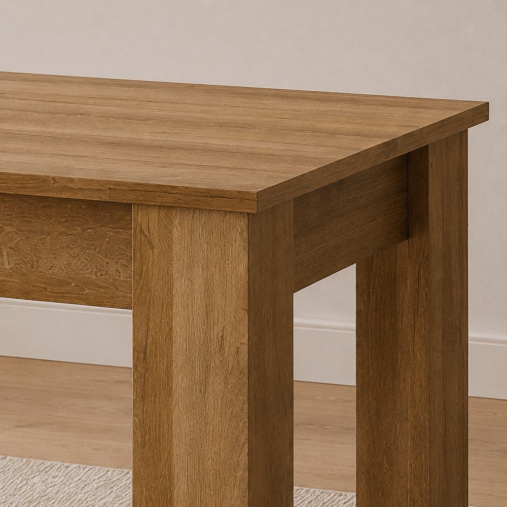 Lomadox Esstisch STEGNA-160, Eiche Nb., 140 cm breit, ausziehbar auf 180 cm