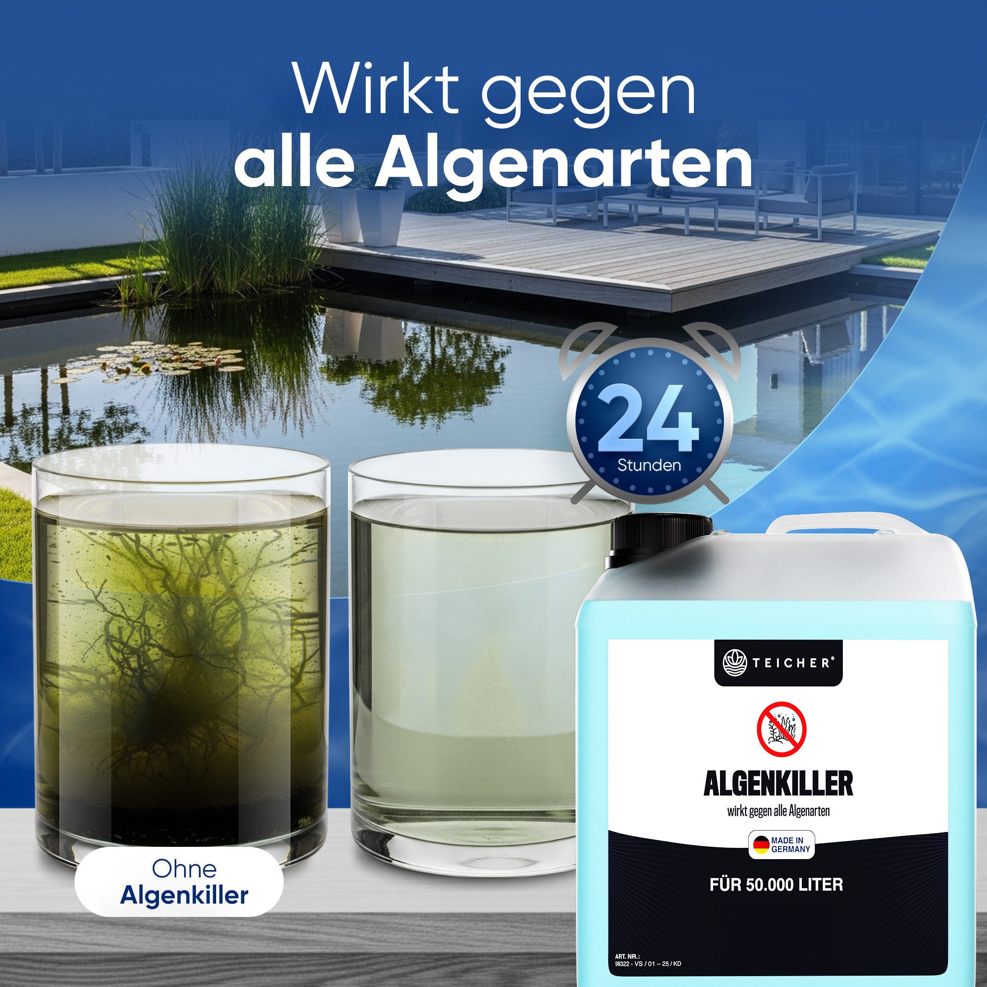 Teicher Algenbekämpfung Gegen Schwebe- & Blaualgen günstig online kaufen