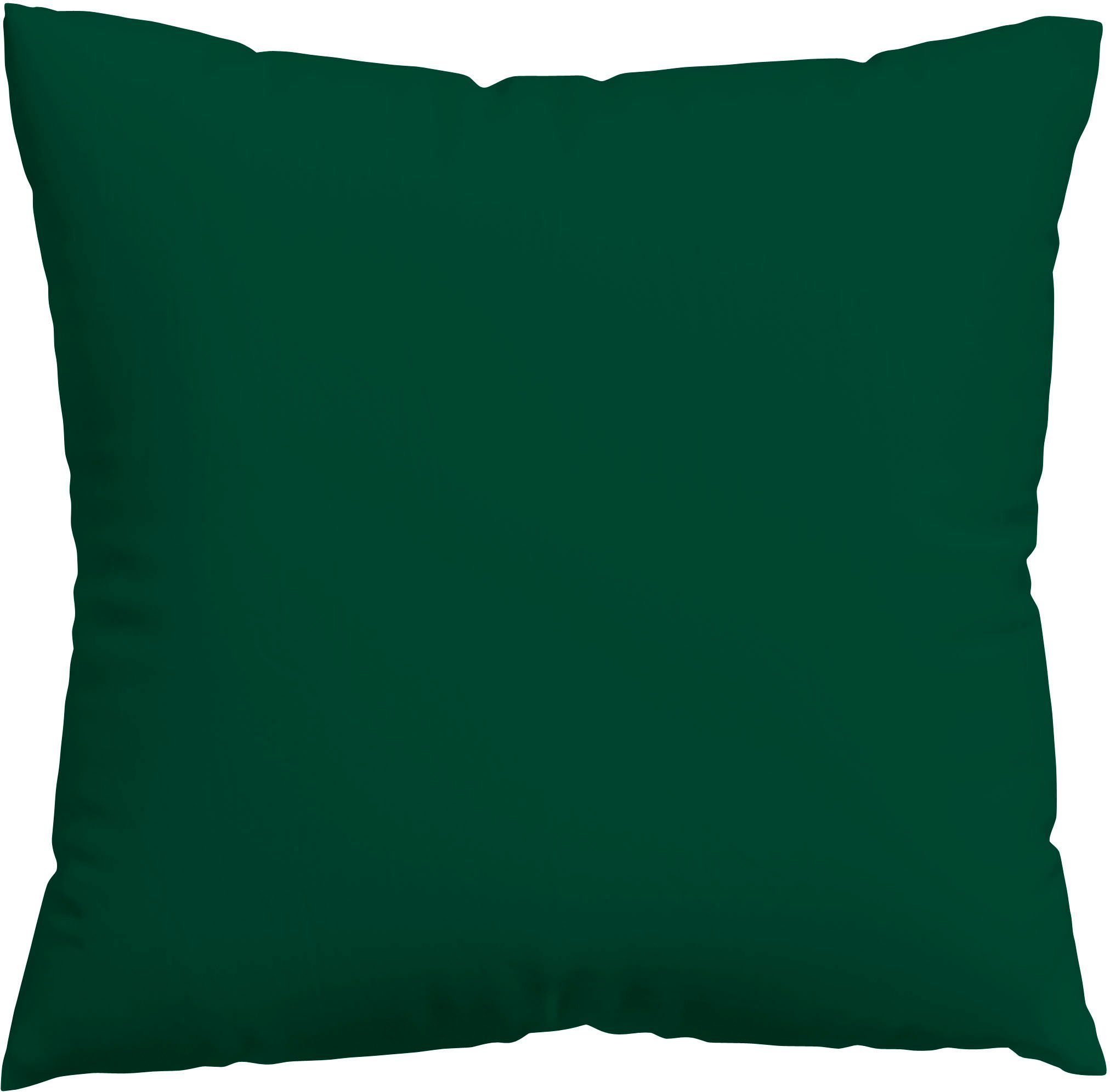 Schlafgut Kissenbezug Premium Kissenbezug Knitted Jersey (1 St), (1 Stück), Ton-in-Ton Reißverschluss, Bio-Baumwolle mit Elasthan, Uni, OEKO Tex