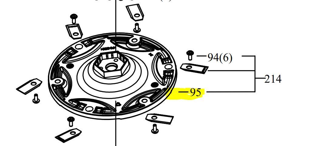 Kress Rasenmähroboter 59003849 Messerscheibe ohne Messer KR174E