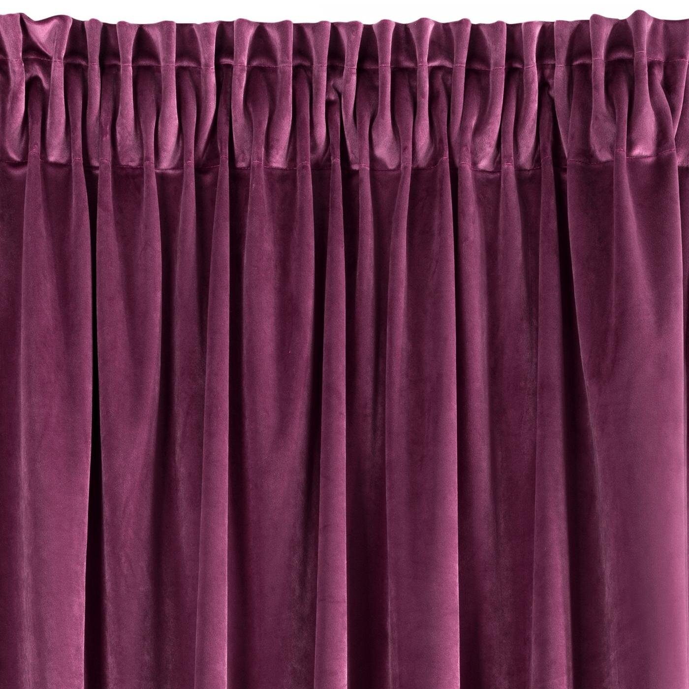 Eurofirany Vorhang Prachtvolle Samtvorhänge VILLA, Kräuselband, Velours Blickdicht