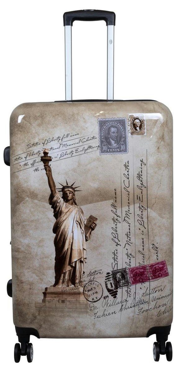 Warenhandel König Hartschalen-Trolley New York, 4 Rollen, mit Motiv, Dehnfa günstig online kaufen