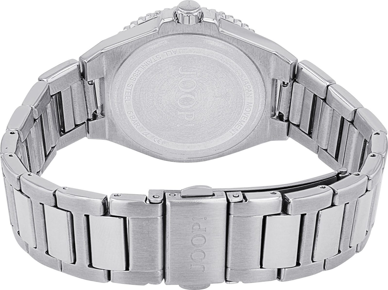 JOOP! Quarzuhr 2039571, Armbanduhr, Damenuhr, Edelstahlarmband, analog, Datum