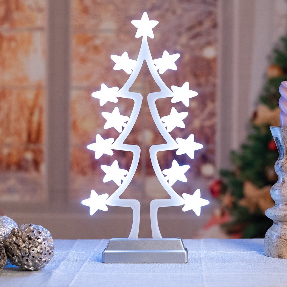 etc-shop LED Dekolicht, Weihnachtsbaum Leuchtbaum XMAS LED Effektleuchte  Weihnachtslicht Esto | Weihnachtsbaumdecken