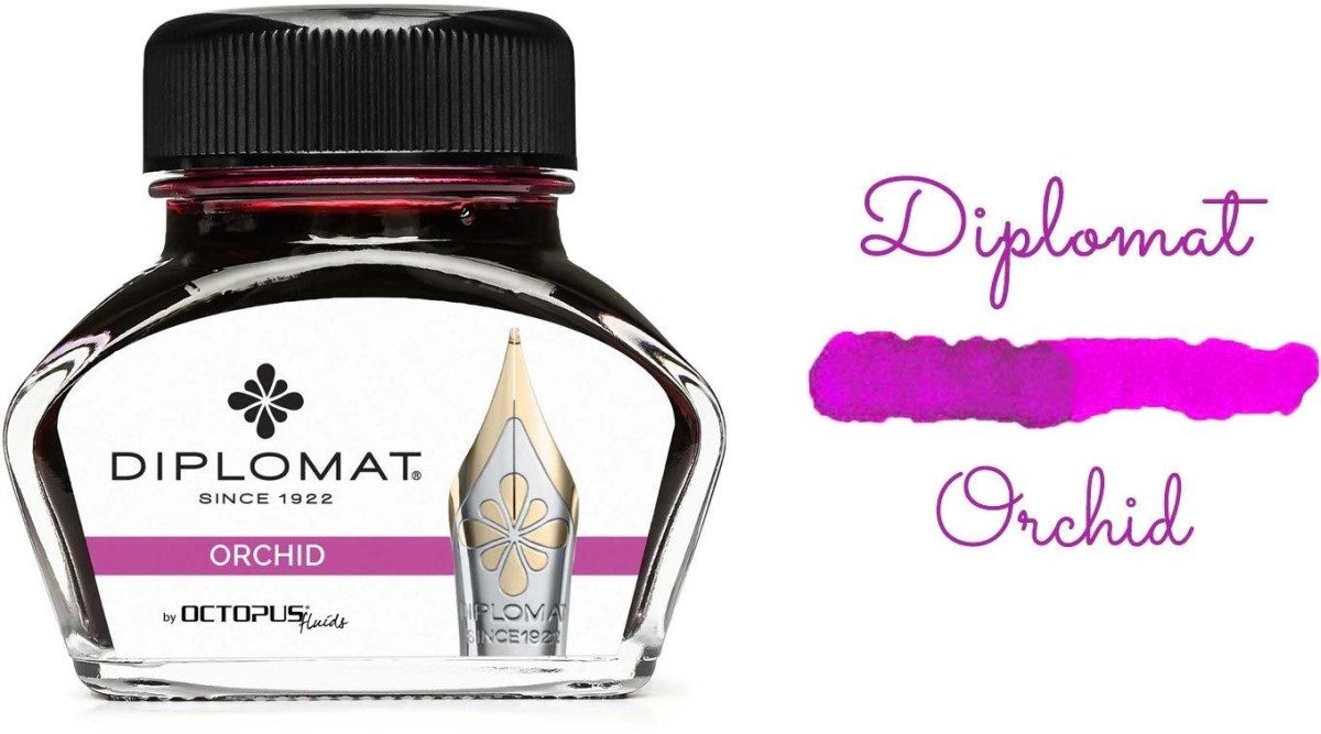 DIPLOMAT Füllhalter Tintenglas Orchidee Rosa 30ml