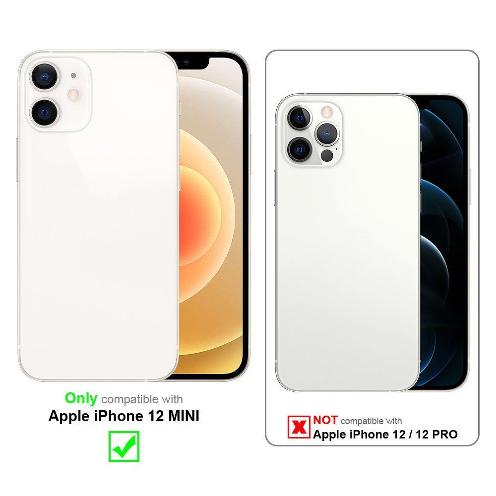 Cadorabo Handyhülle für iPhone 12 MINI Hülle Apple iPhone 12 MINI, Flexible Hülle TPU Silikon Schutzhülle Back Cover Case