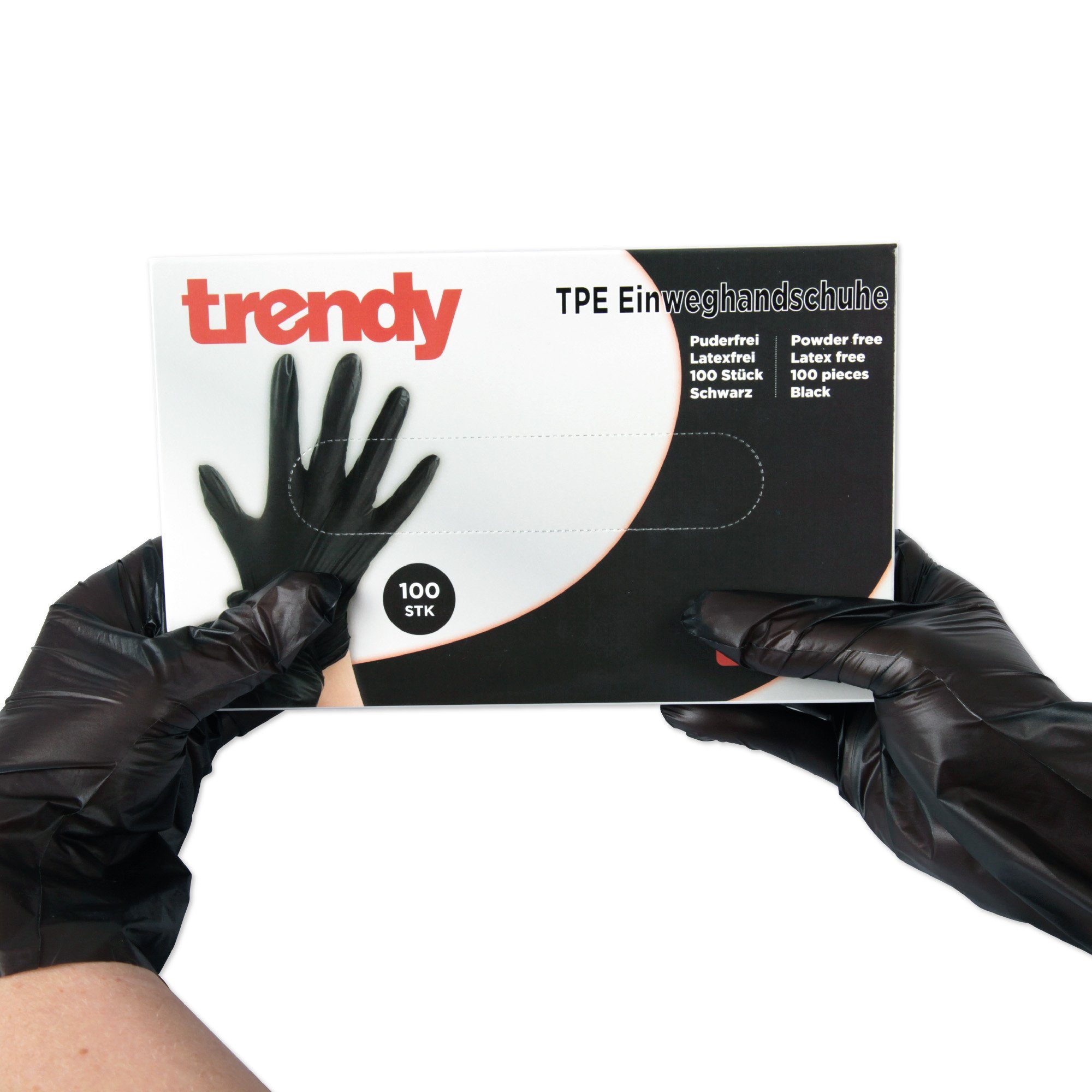 Stück TPE 05847 Einweghandschuhe Handschuhe Einmalhandschuh Latexfrei Einweghandschuhe Bestlivings 100 S-XL Schwarz