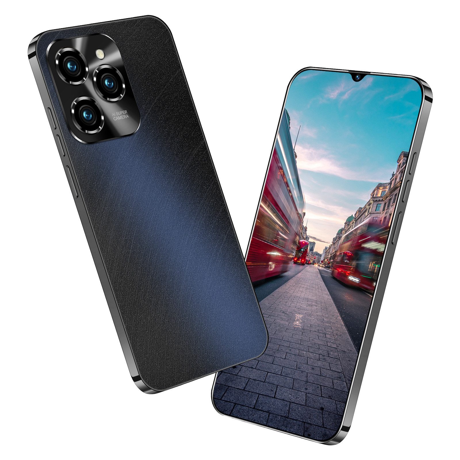 HT Multifunktions-Smartphone Handy (6,3 Zoll, 8 MP Kamera, HD-Bildschirm, 3000mAh Akku - Ideal für Schnelligkeit und Multitasking)