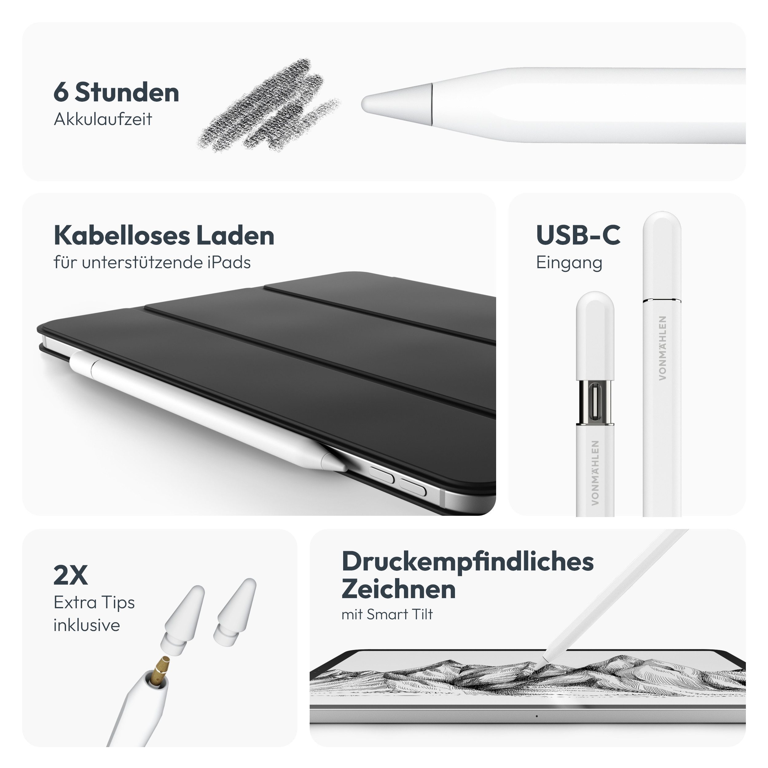 VONMÄHLEN Eingabestift Smart Pencil