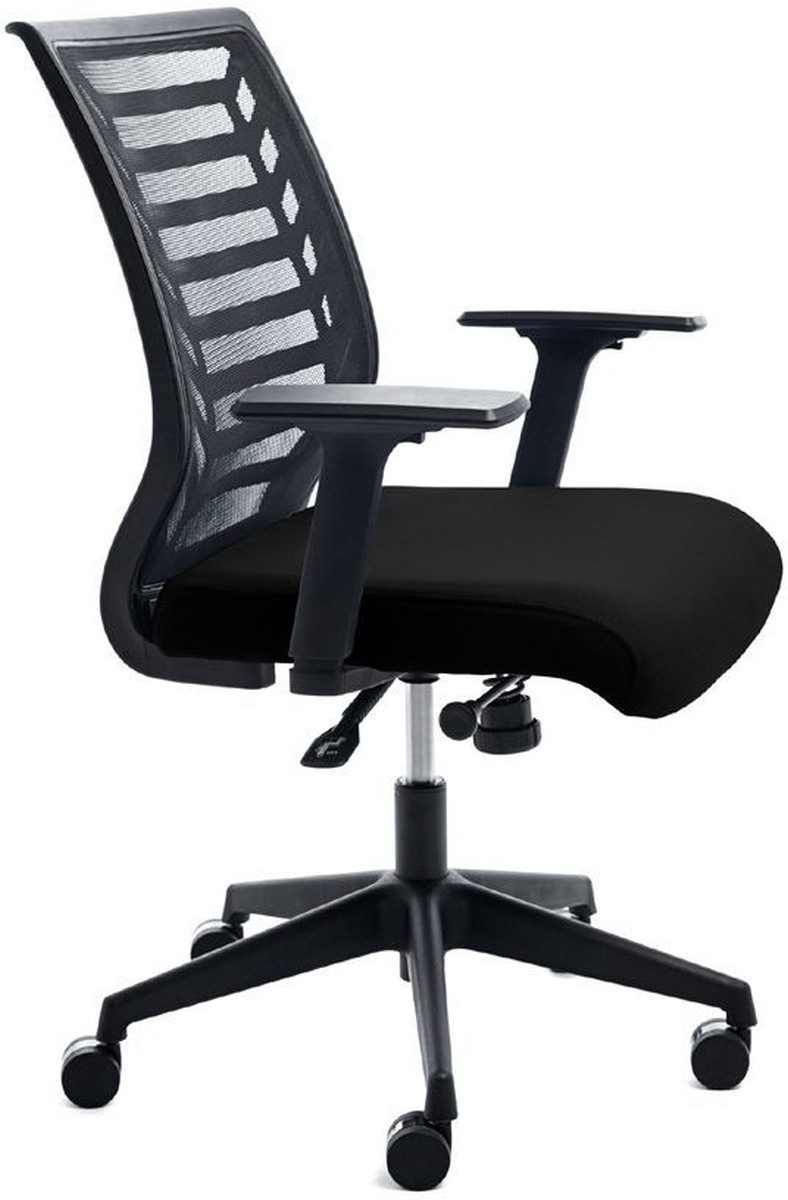 rocada Drehstuhl Bürodrehstuhl mit Armlehne schwarz