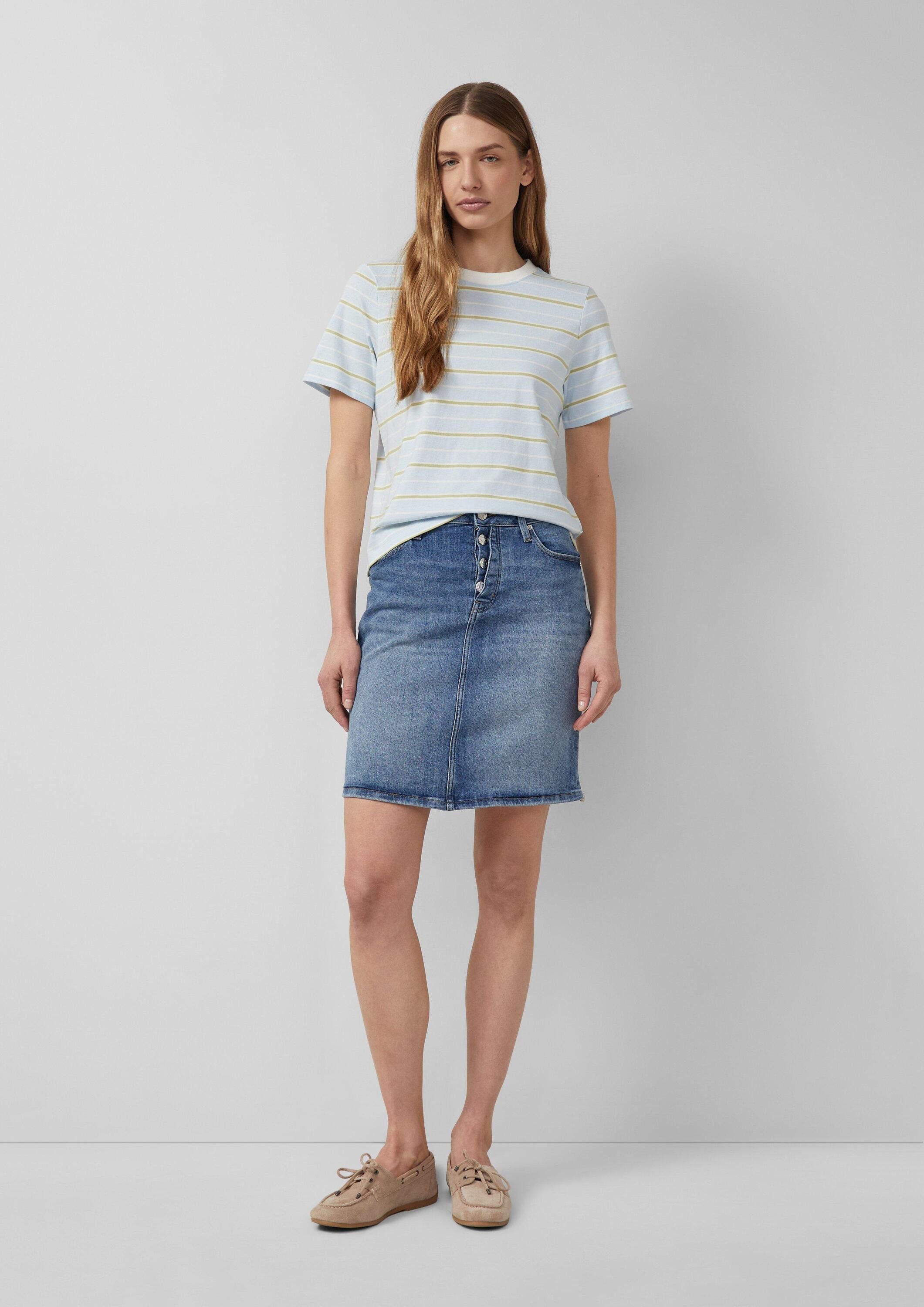 s.Oliver Minirock Rock Kurzer Jeansrock mit Knopfdetail günstig online kaufen