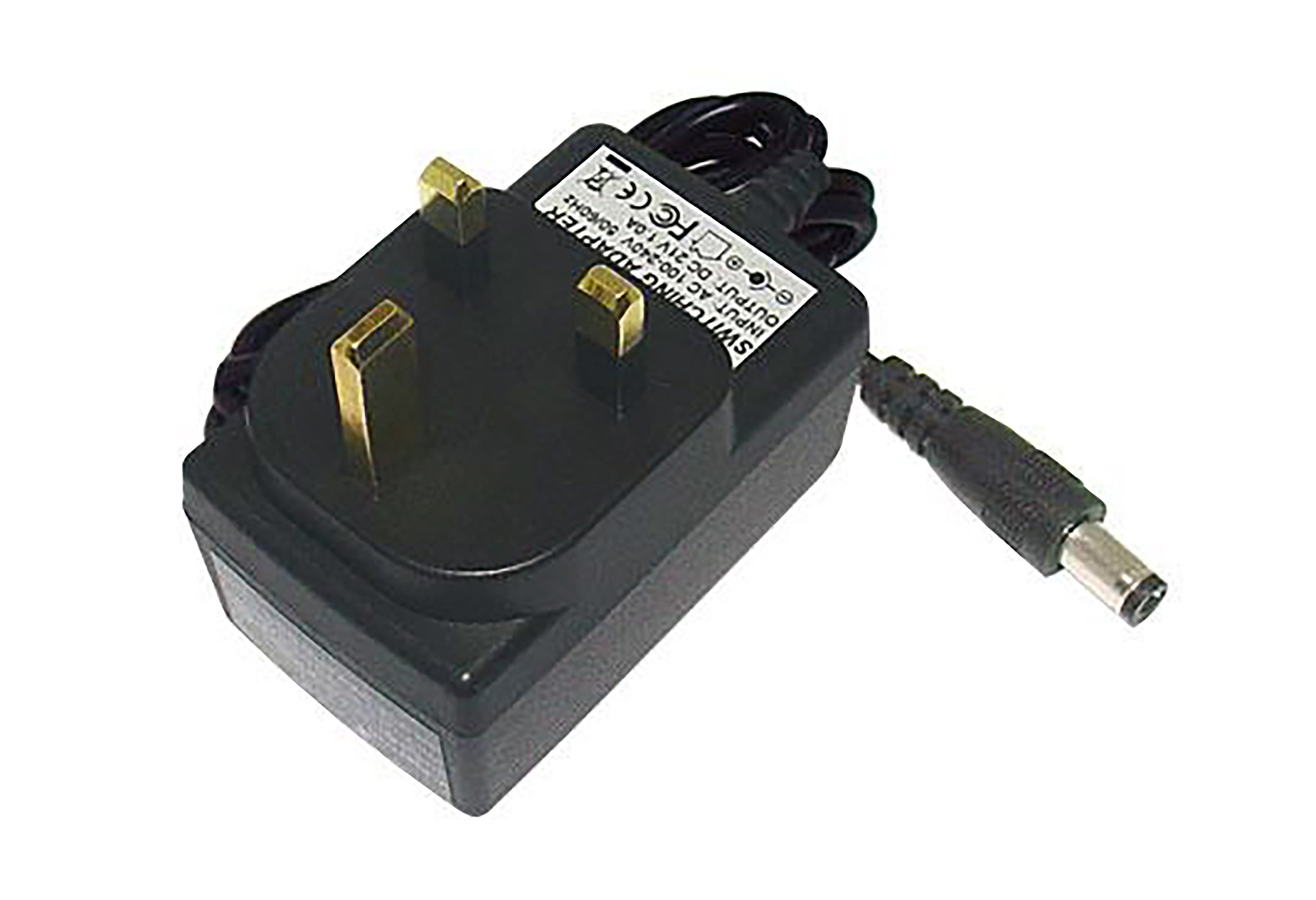 PowerSmart APT001K Batterie-Ladegerät (21V 1A Adapter für Li-Ion Akkus, 5.5mm*2.1mm, UK Stecker)